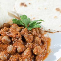 Chickpea-Curry mit Chapati